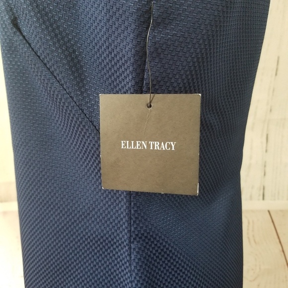 ELLEN TRACY Navy Blue Pencil Dress - Picture 6 of 8